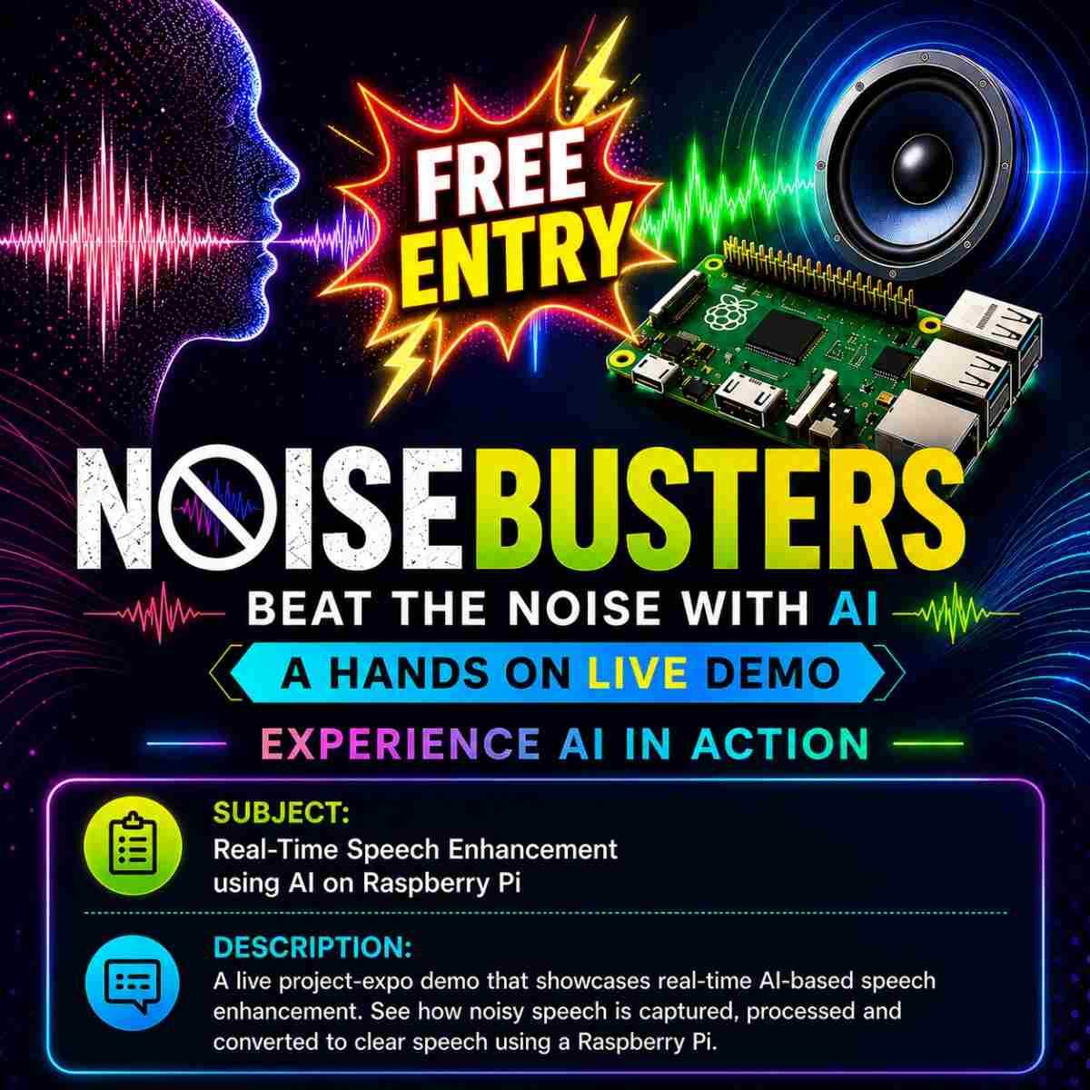 NoiseBusters: Beat the Noise with AI — A Hands-On Live Demo