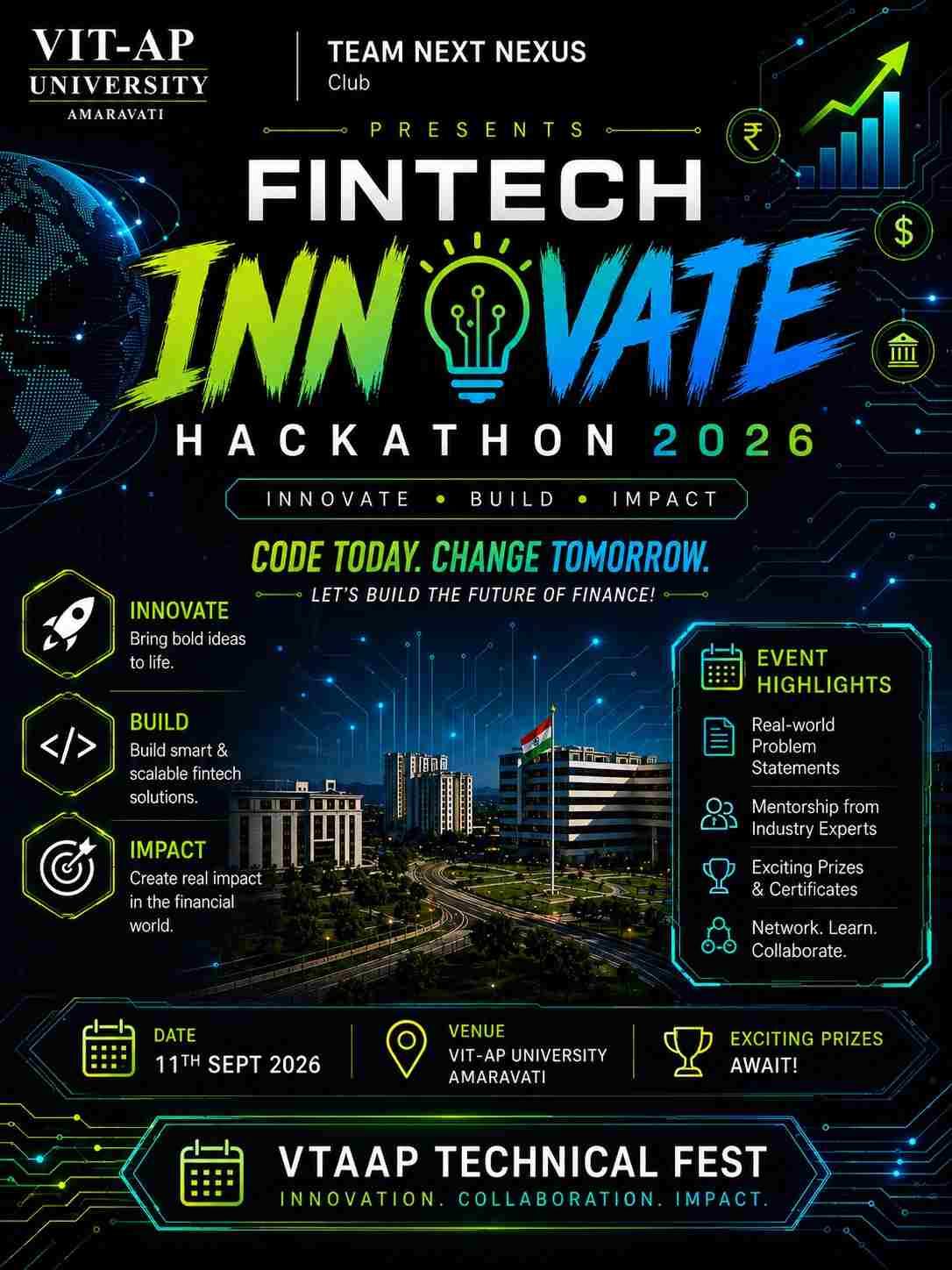 Fin Tech Innovate Hackathon poster