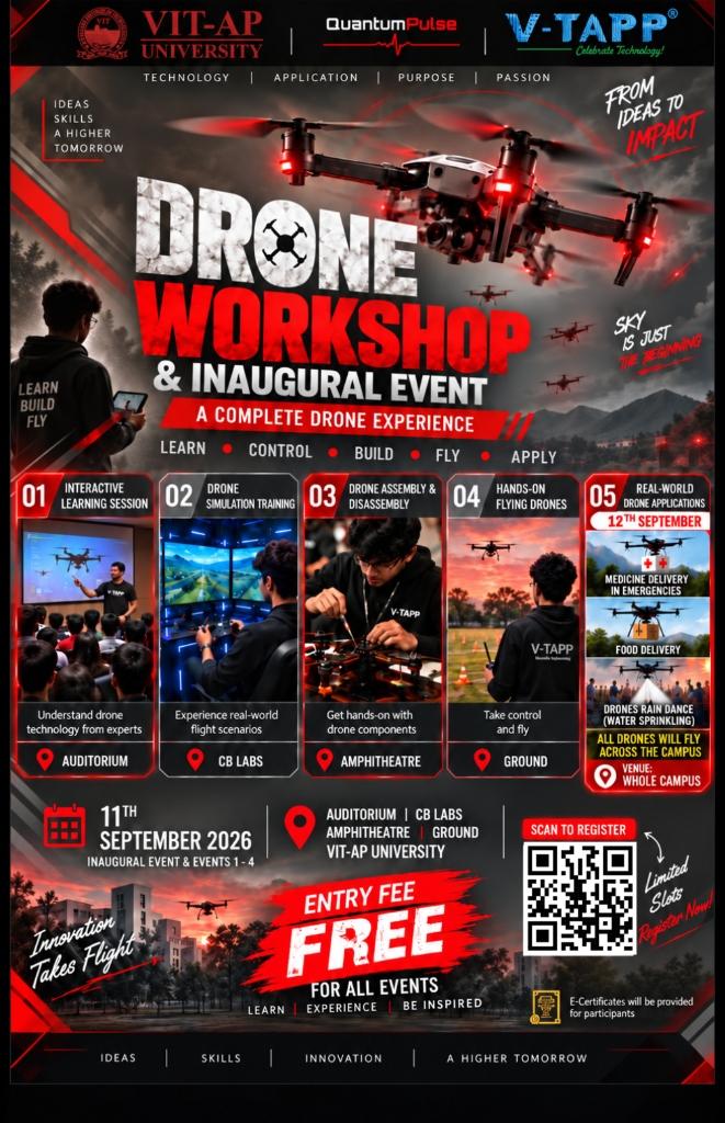 Drone Workshop and Inaugural Event (By Bharat Electronics) poster