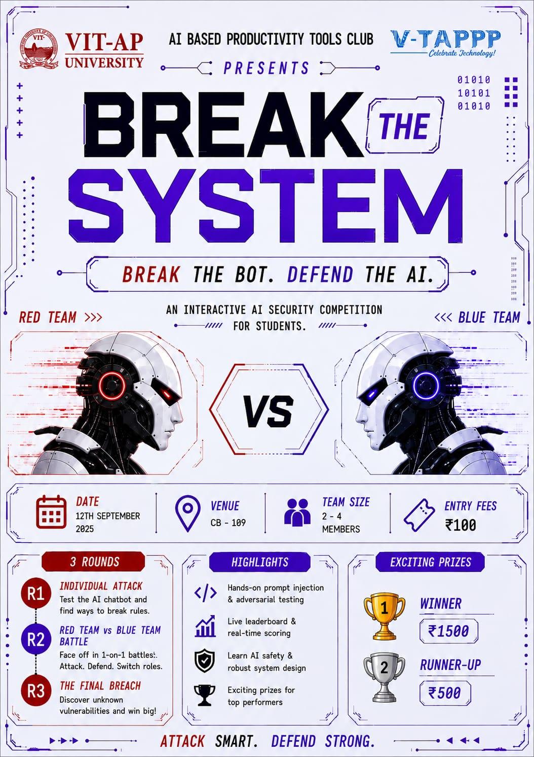 BREAK THE SYSTEM (AIBPT club) poster