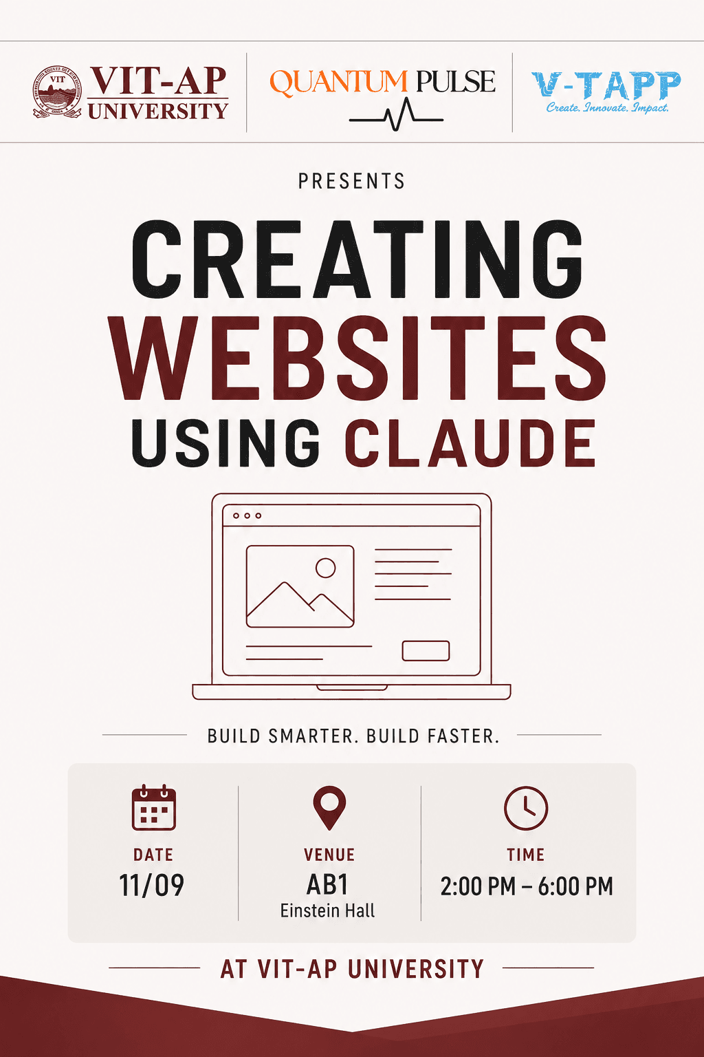 Creating website using Claude poster