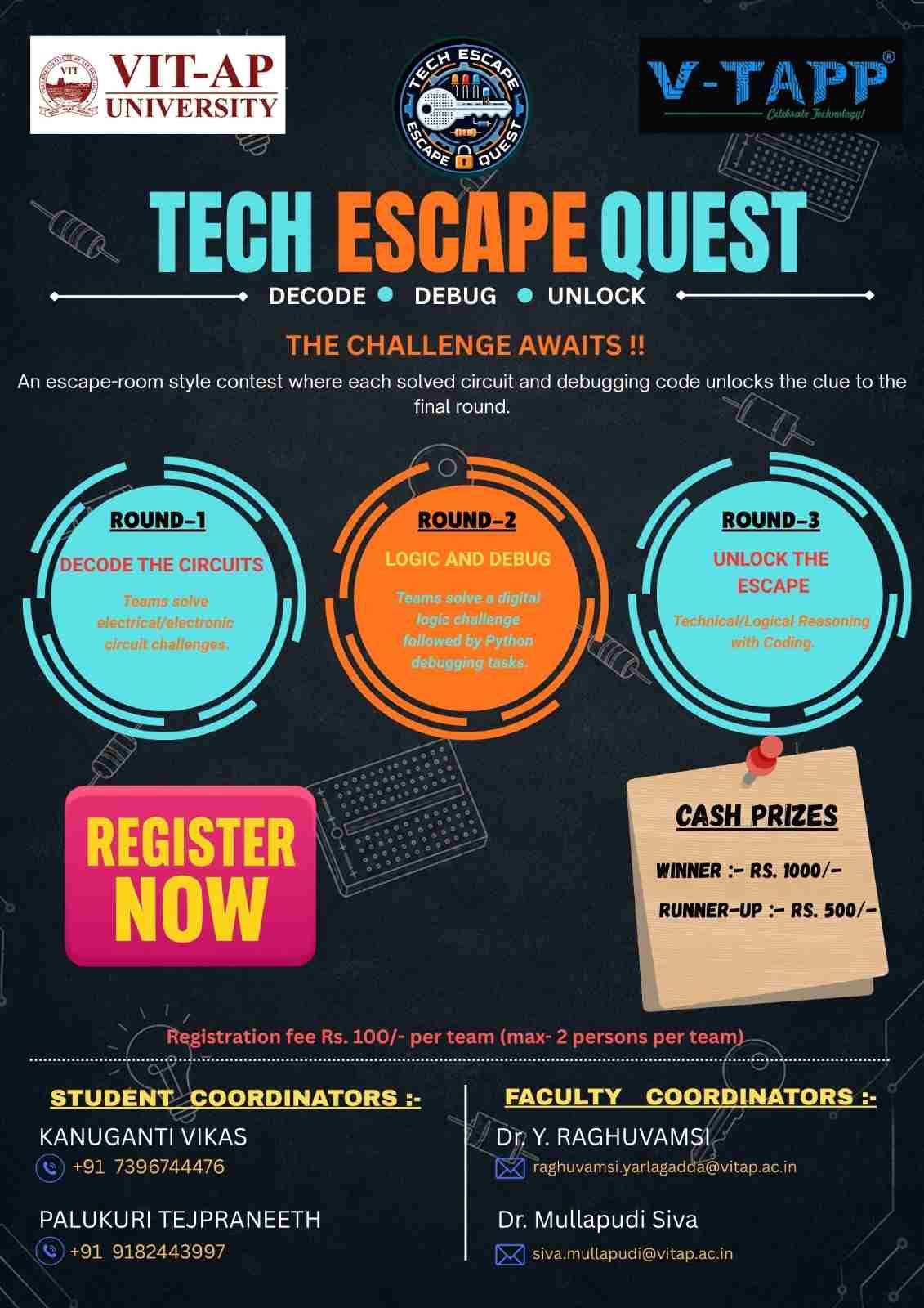 Tech Escape quest poster