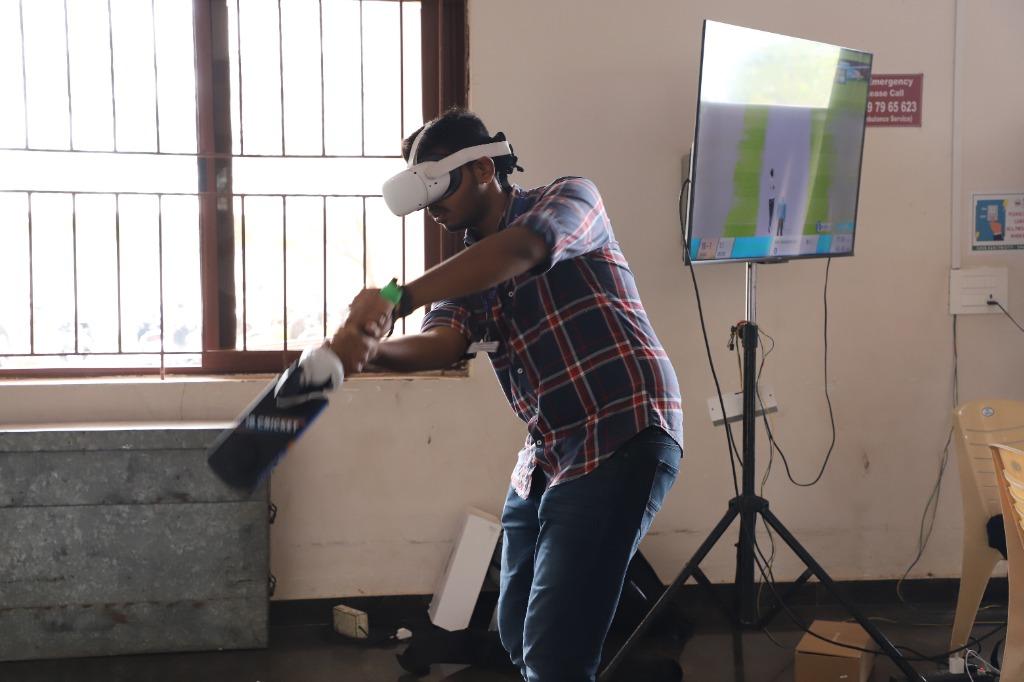 VR Cricket Motion Simulator