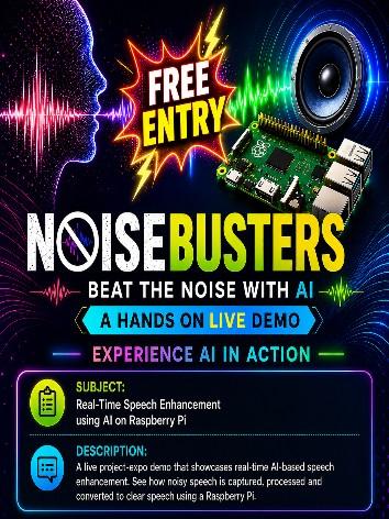 NoiseBusters: Beat the Noise with AI — A Hands-On Live Demo poster